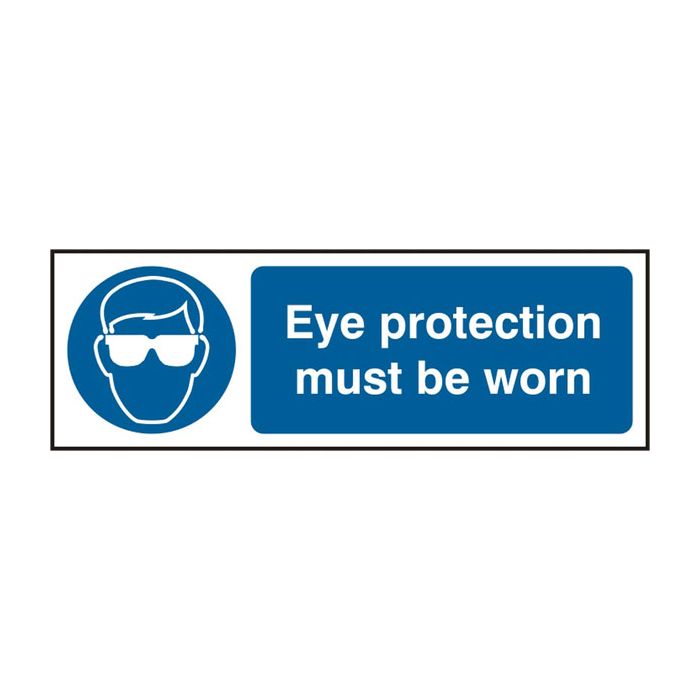 EYE PROTECTION SAV 300MM X 100MM - White/Blue