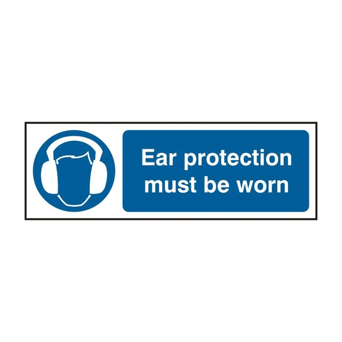 EAR PROTECTION  RPVC 300MM X 100MM - White/Blue