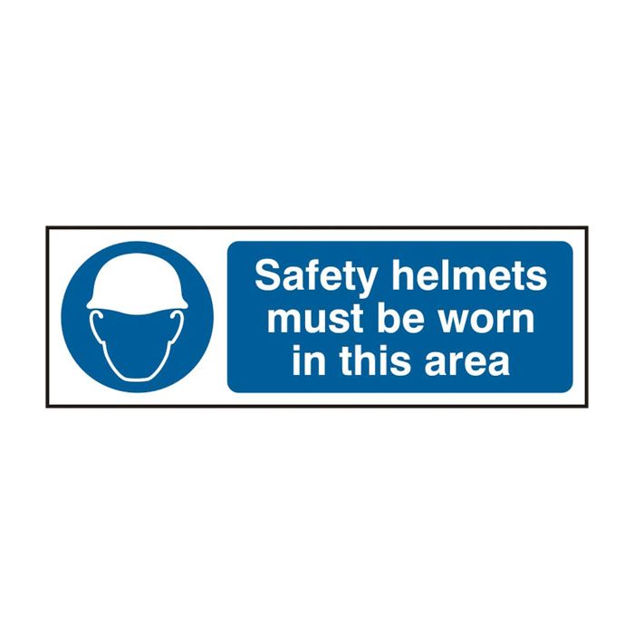 SAFETY HELMETS RPVC 300MM X 100MM - White/Blue SAFETY HELMETS RPVC 300MM X 100MM - White/Blue