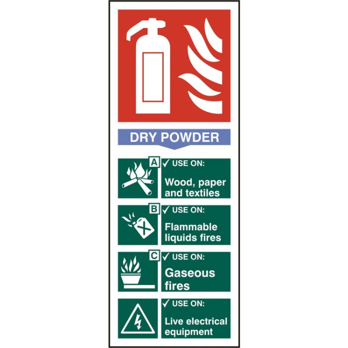 FIRE EXTINGUISHER DRY RPVC 82MM X 202MM - White FIRE EXTINGUISHER DRY RPVC 82MM X 202MM - White