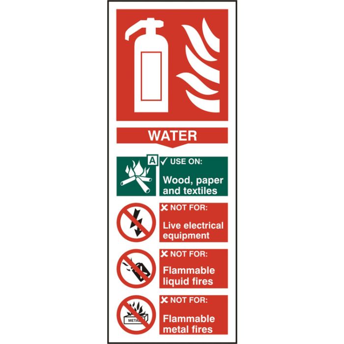 FIRE EXTINGUISHER WATER RPVC 82MM X 202MM - White