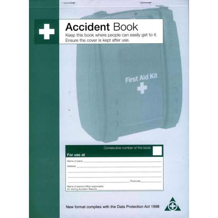 SFA ACCIDENT BOOK DPA COMPLIANT (Q3200) - Green SFA ACCIDENT BOOK DPA COMPLIANT (Q3200) - Green