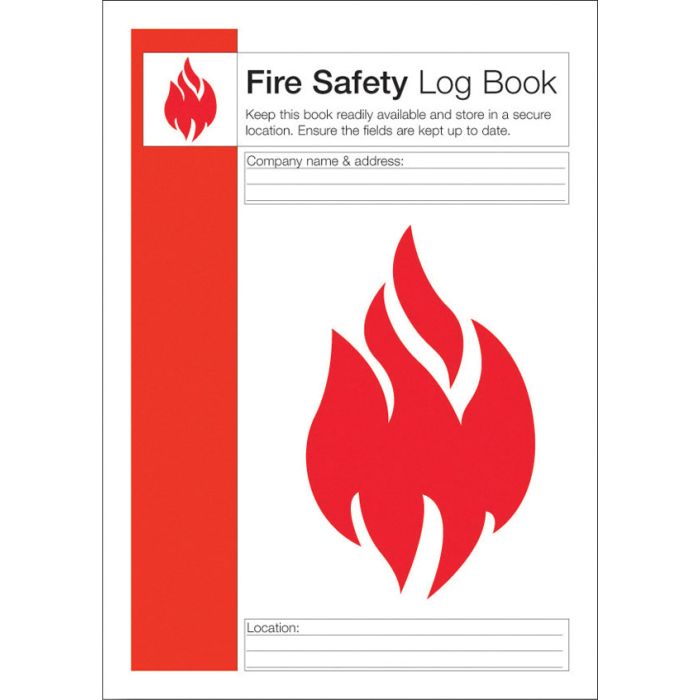 CLICK MEDICAL FIRE SAFETY LOG BOOK (Q4127) - Red CLICK MEDICAL FIRE SAFETY LOG BOOK (Q4127) - Red