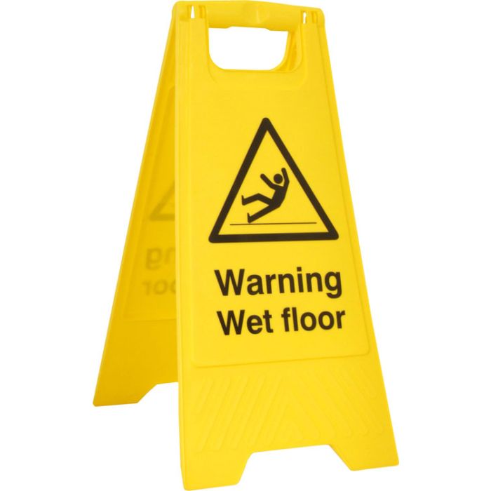 WARNING WET FLOOR A BOARD - Yellow WARNING WET FLOOR A BOARD - Yellow