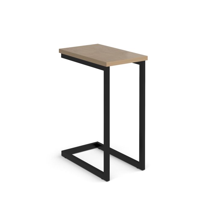 Buddy laptop table with oblong top-Kendal Oak