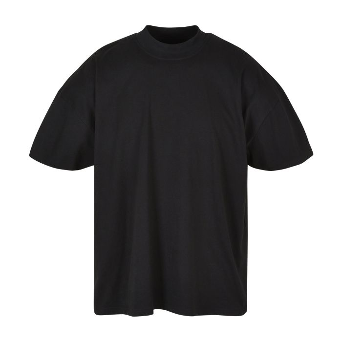 Oversized mock neck tee - Black - XS
