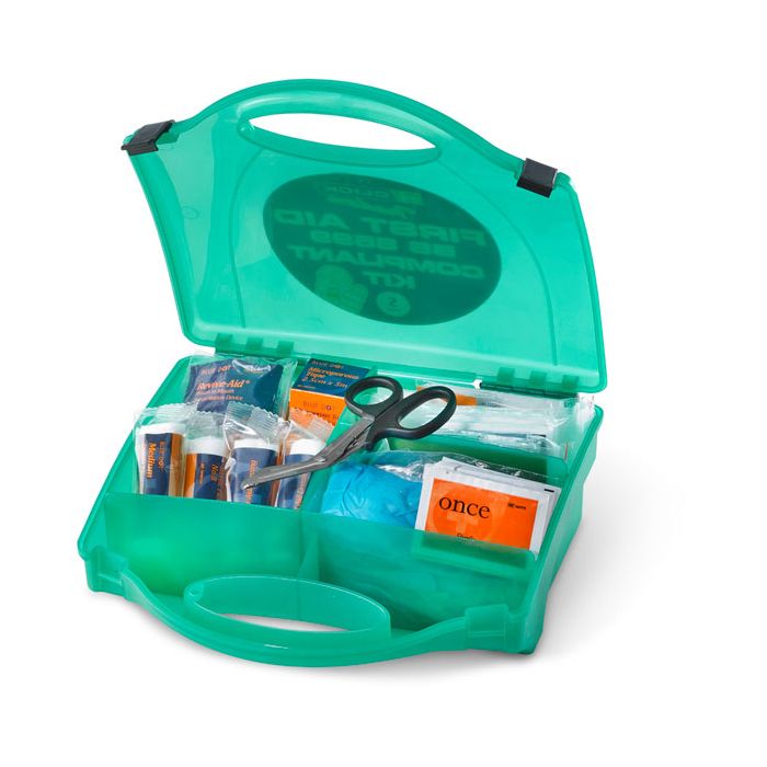 CLICK MEDICAL SMALL BS8599 FIRST AID KIT - Green