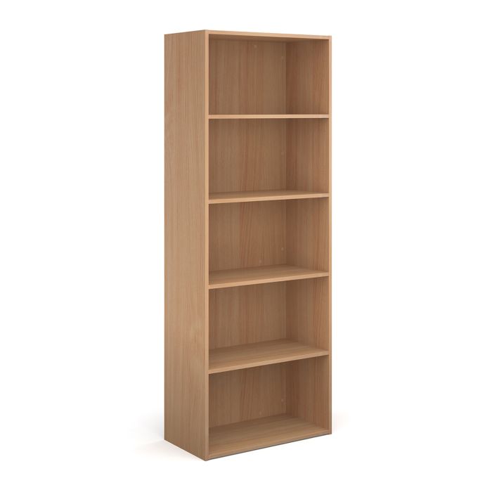 Contract bookcase with shelves-Beech