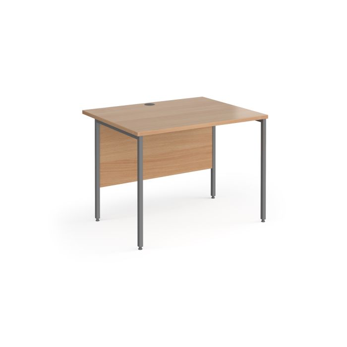 Contract 25 H-Frame straight desk-Beech