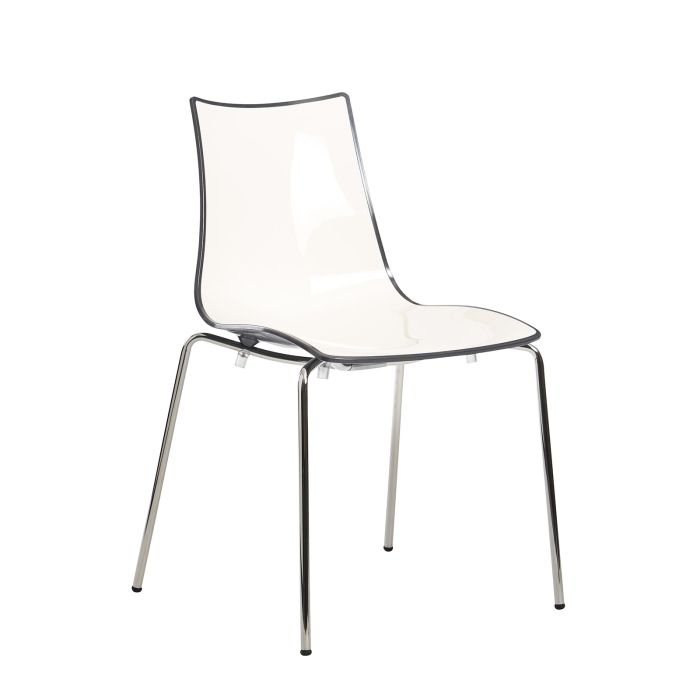 Gecko shell dining stacking chair-Anthracite