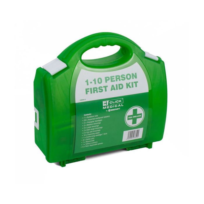 1-10 HSA IRISH FIRST AID KIT WITH EYEWASH - Green 1-10 HSA IRISH FIRST AID KIT WITH EYEWASH - Green