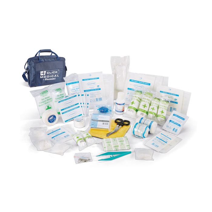 CLICK MEDICAL TEAM FIRST AID KIT IN SPORTS BAG - Blue
