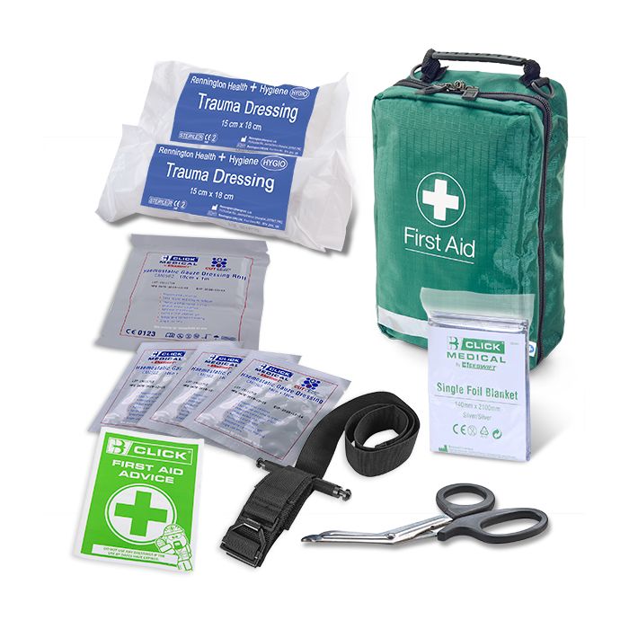BS8599-1:2019 CRITICAL INJURY PACK HIGH RISK IN BAG - Green