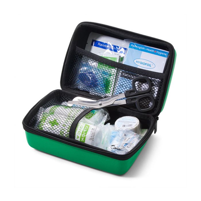 CLICK MEDICAL BS8599-1 TRAVEL KIT IN SMALL FEVA BAG - Green CLICK MEDICAL BS8599-1 TRAVEL KIT IN SMALL FEVA BAG - Green