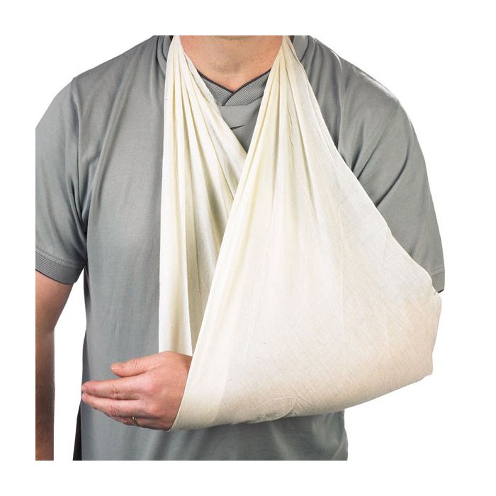 CLICK MEDICAL 30gms NON WOVEN TRIANGULAR BANDAGE - White