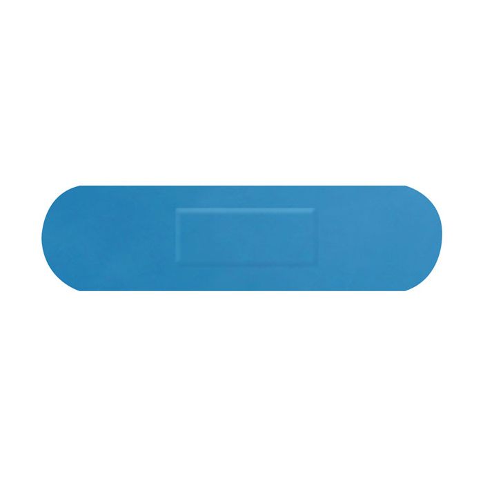 HYGIO PLAST BLUE DETECTABLE PLASTERS MEDIUM STRIP - Blue