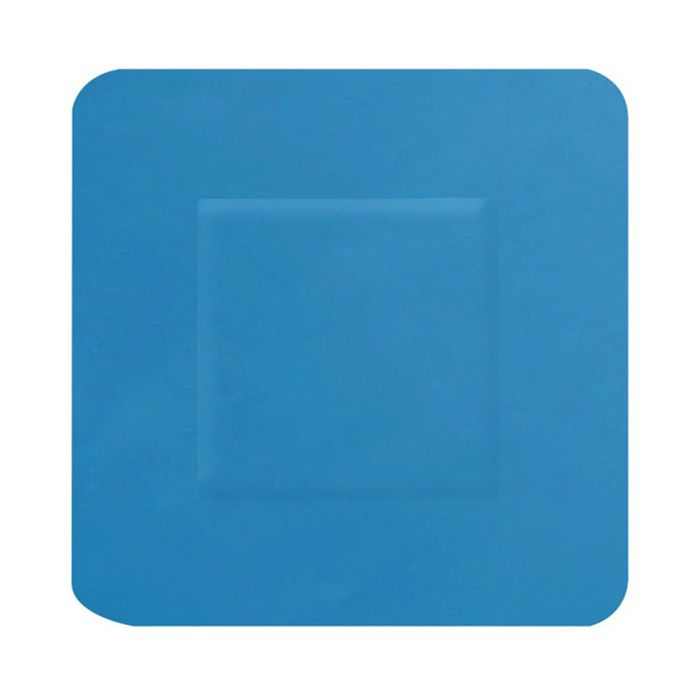 HYGIO PLAST BLUE DETECTABLE PLASTERS SQUARE 38x38mm - Blue