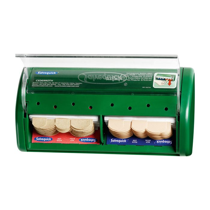 SALVEQUICK PLASTER DISPENSER 40 W/P 40 F - Green SALVEQUICK PLASTER DISPENSER 40 W/P 40 F - Green