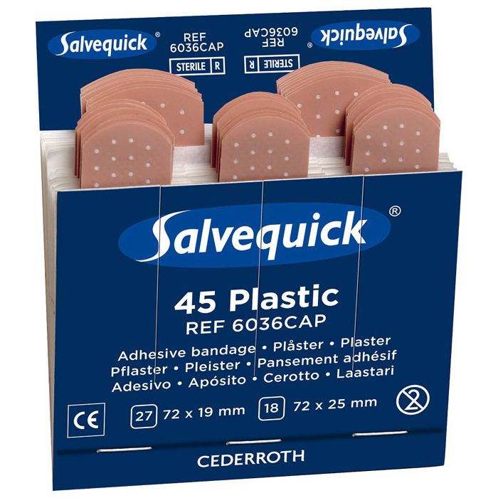 SALVEQUICK W/PROOF PLASTERS REFILL - Flesh SALVEQUICK W/PROOF PLASTERS REFILL - Flesh