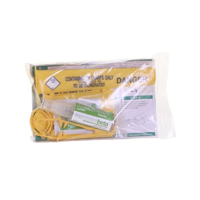 RESPONSE 1 APPLICATION SHARPS HANDLING KIT - Clear