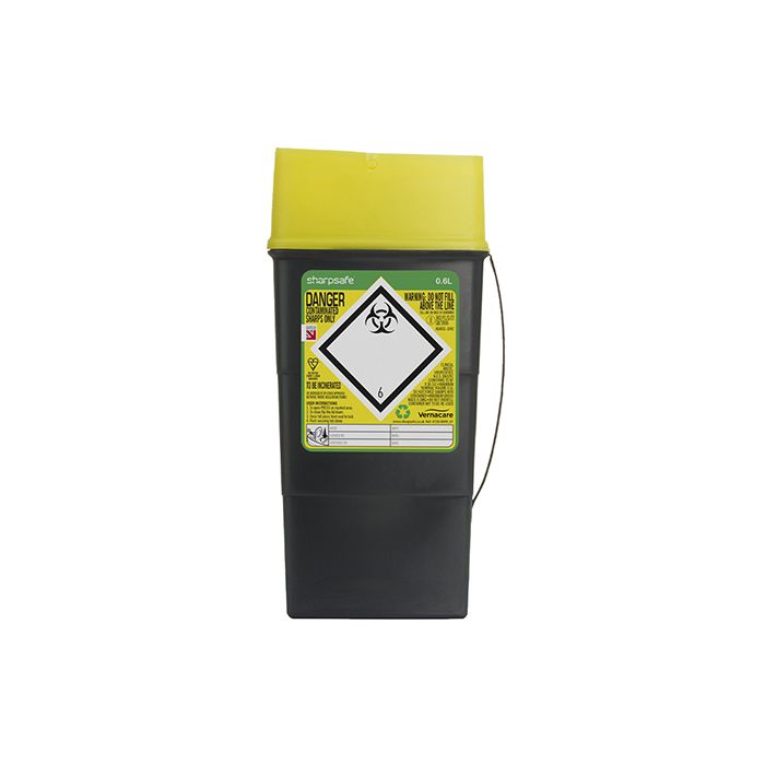 SHARP SAFE SHARPS BIN 0.6LTR - Yellow SHARP SAFE SHARPS BIN 0.6LTR - Yellow