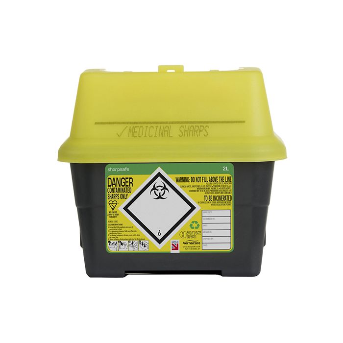 SHARP SAFE SHARPS BIN 2LTR - Yellow SHARP SAFE SHARPS BIN 2LTR - Yellow