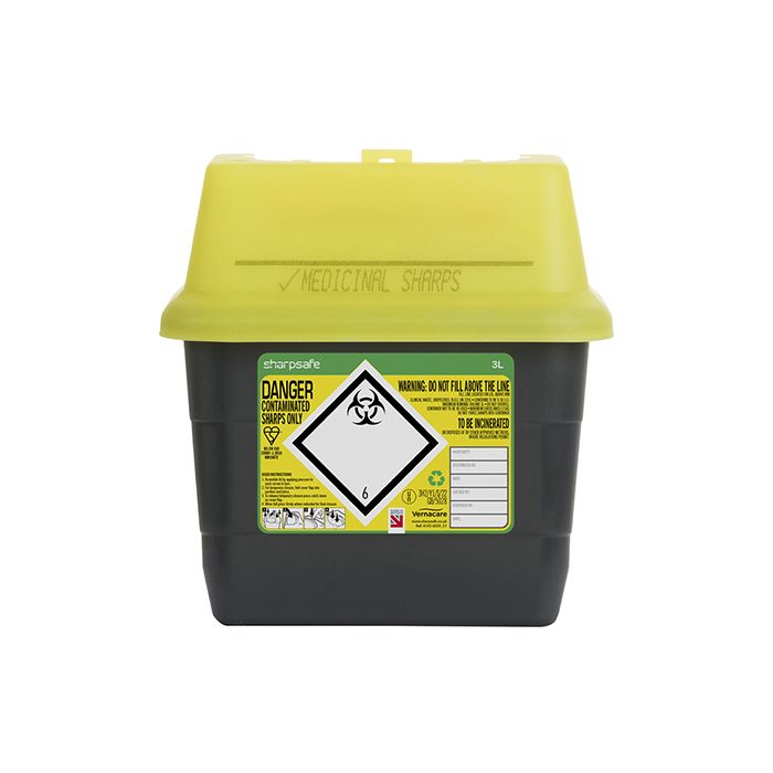 SHARP SAFE SHARPS BIN 3LTR - Yellow SHARP SAFE SHARPS BIN 3LTR - Yellow