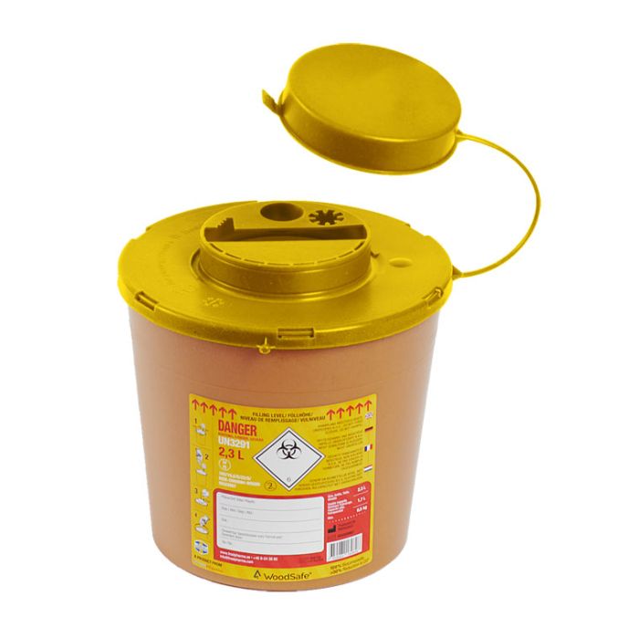 WOODSAFE SHARPS BIN 2 LTR - Brown WOODSAFE SHARPS BIN 2 LTR - Brown