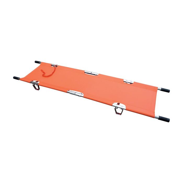 CLICK MEDICAL LIGHTWEIGHT TWO FOLD STRETCHER - Orange CLICK MEDICAL LIGHTWEIGHT TWO FOLD STRETCHER - Orange