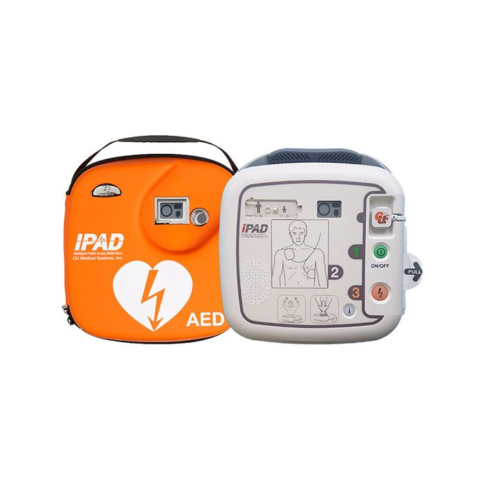 iPAD SP1 SEMI AUTOMATIC DEFIBRILLATOR C/W CARRY CASE - Orange