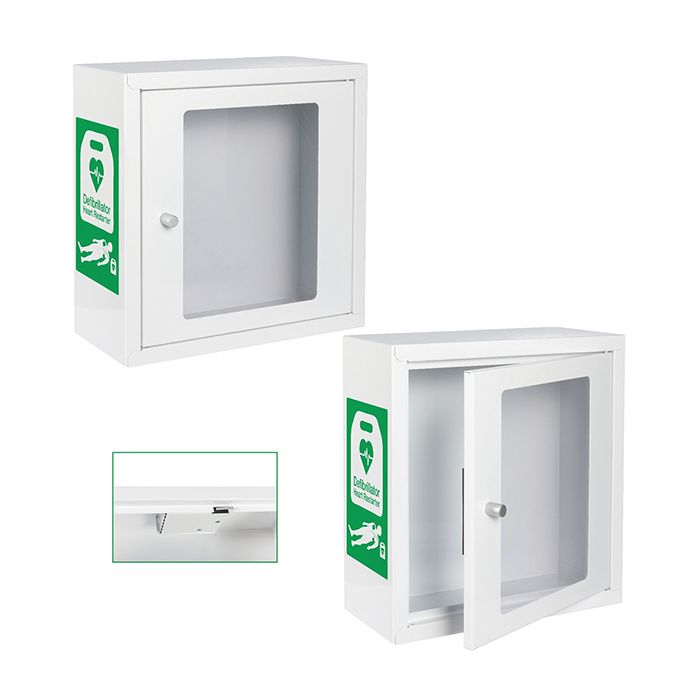 INDOOR ALARMED DEFIBRILLATOR CABINET - White INDOOR ALARMED DEFIBRILLATOR CABINET - White
