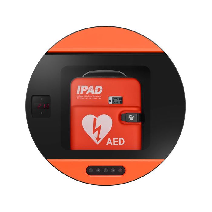 DEFIBSAFE 3 DS3 CABINET RED/ ORANGE - Black DEFIBSAFE 3 DS3 CABINET RED/ ORANGE - Black