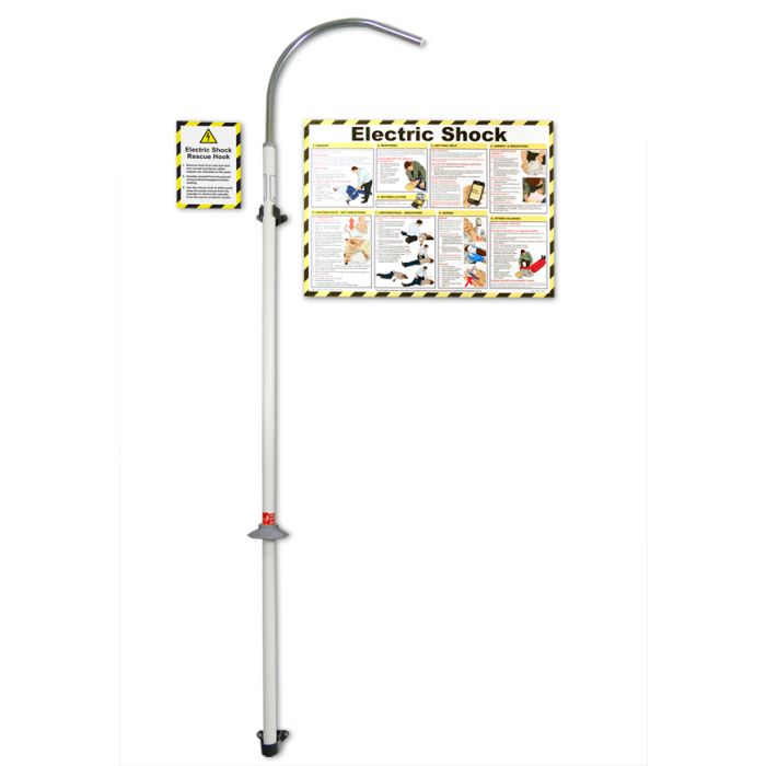ELECTRIC SHOCK RESCUE HOOK WITH FREE POSTER - Grey ELECTRIC SHOCK RESCUE HOOK WITH FREE POSTER - Grey