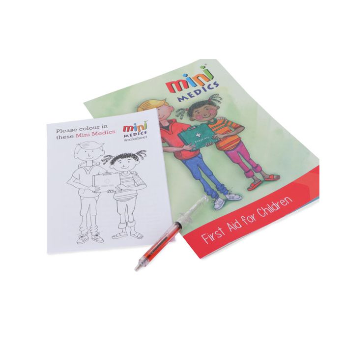 MINI MEDICS KIDS FIRST AID PACK/PEN - White MINI MEDICS KIDS FIRST AID PACK/PEN - White