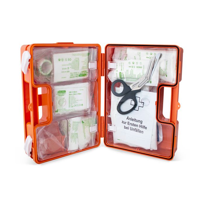 GERMAN WORKPLACE FIRST AID KIT DIN 13157 UP TO 50 EMPLOYEES - Orange