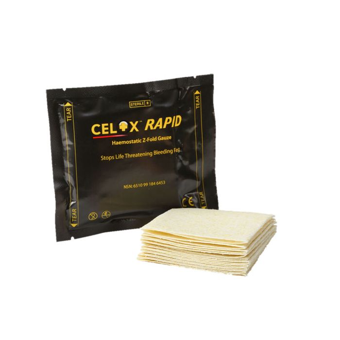 CELOX RAPID HAEMOSTATIC GAUZE Z-FOLD - Cream