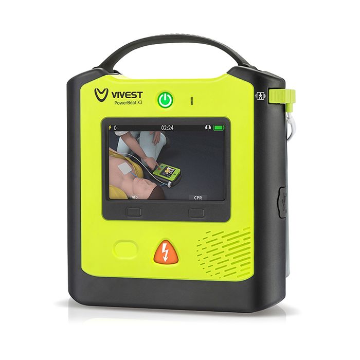 VIVEST POWER BEAT X3 SEMI-AUTOMATIC AED - Black VIVEST POWER BEAT X3 SEMI-AUTOMATIC AED - Black