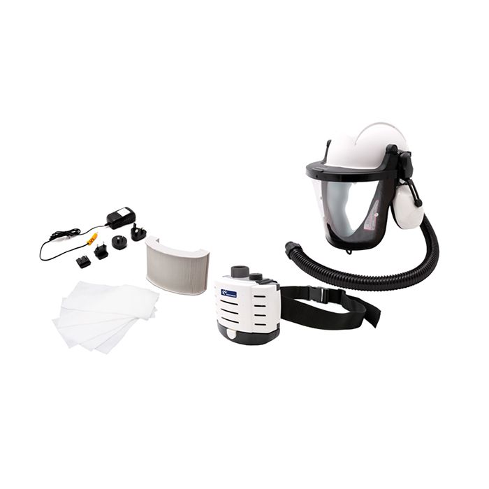 CONCEPTAIR HELMET & FLIP UP VISOR KIT P3 - Black/White