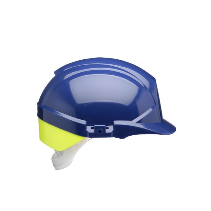 REFLEX SAFETY HELMET BLUE C/W YELLOW REAR FLASH - Blue REFLEX SAFETY HELMET BLUE C/W YELLOW REAR FLASH - Blue