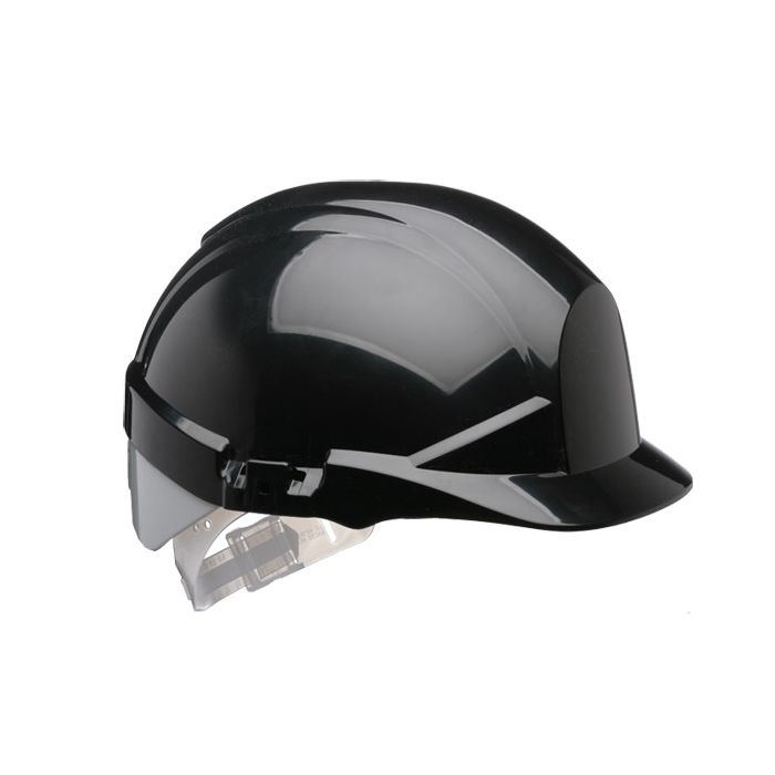 REFLEX BLACK SLIP RATCHET HELMET WITH SILVER FLASH - Black