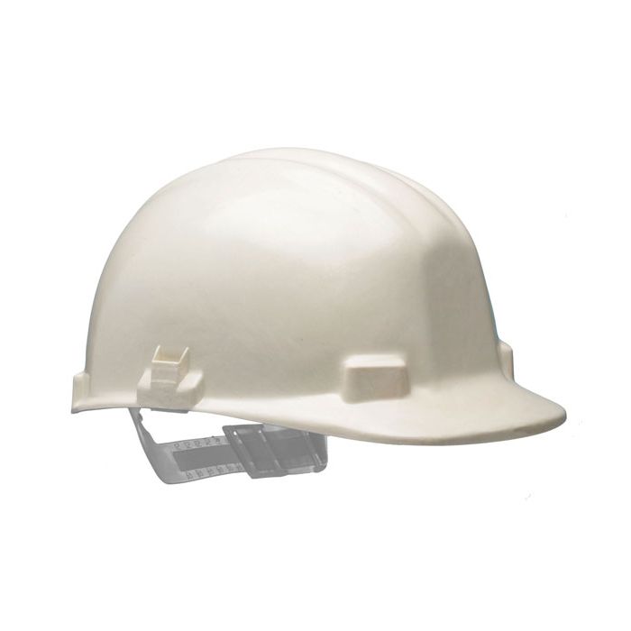 VULCAN WHITE SLIP RATCHET HELMET - White