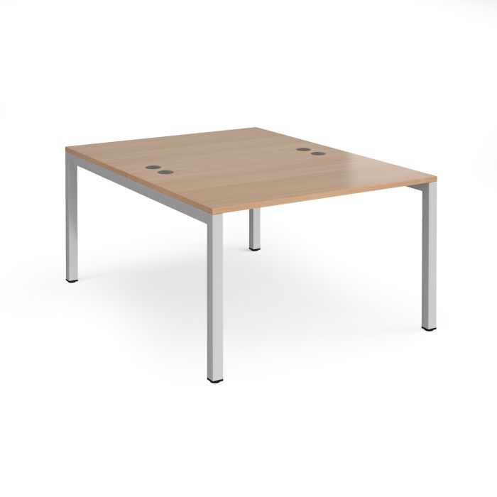 Connex back to back desks 1600mm deep-Beech