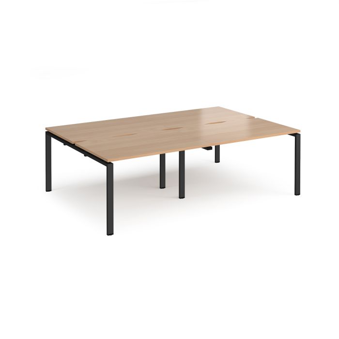 Adapt double back to back desks 1600mm deep-Beech Adapt double back to back desks 1600mm deep-Beech