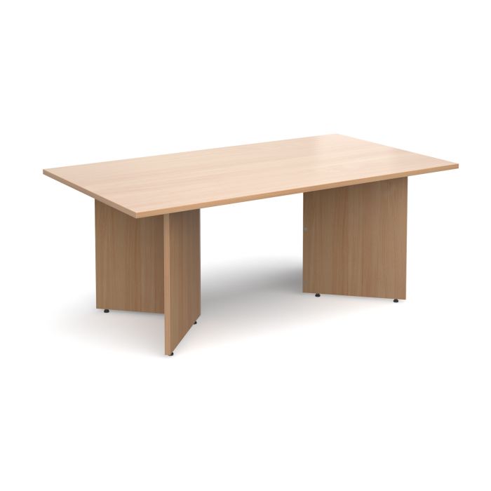 Arrow head leg rectangular boardroom table-Beech