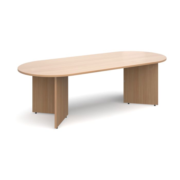 Arrow head leg radial end boardroom table-Beech Arrow head leg radial end boardroom table-Beech