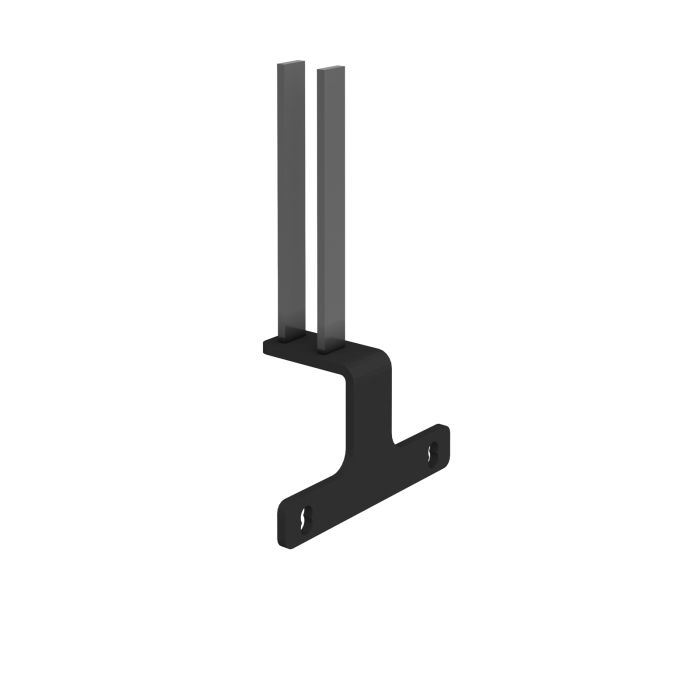 Intermediate screen bracket for Adapt and Fuze desks-Black