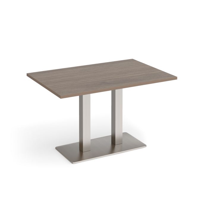 Eros rectangular dining table with twin uprights-Barcelona Walnut Eros rectangular dining table with twin uprights-Barcelona Walnut