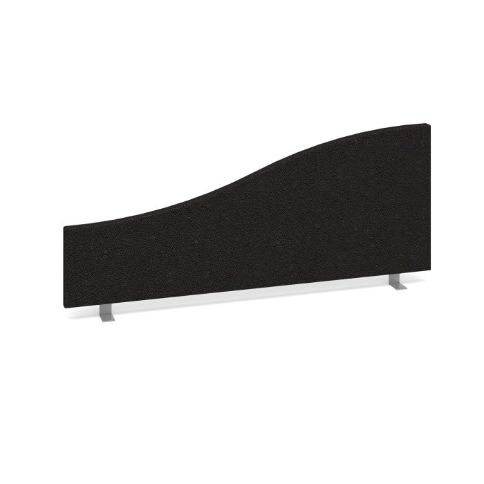 Wave desktop fabric screen-Charcoal Wave desktop fabric screen-Charcoal