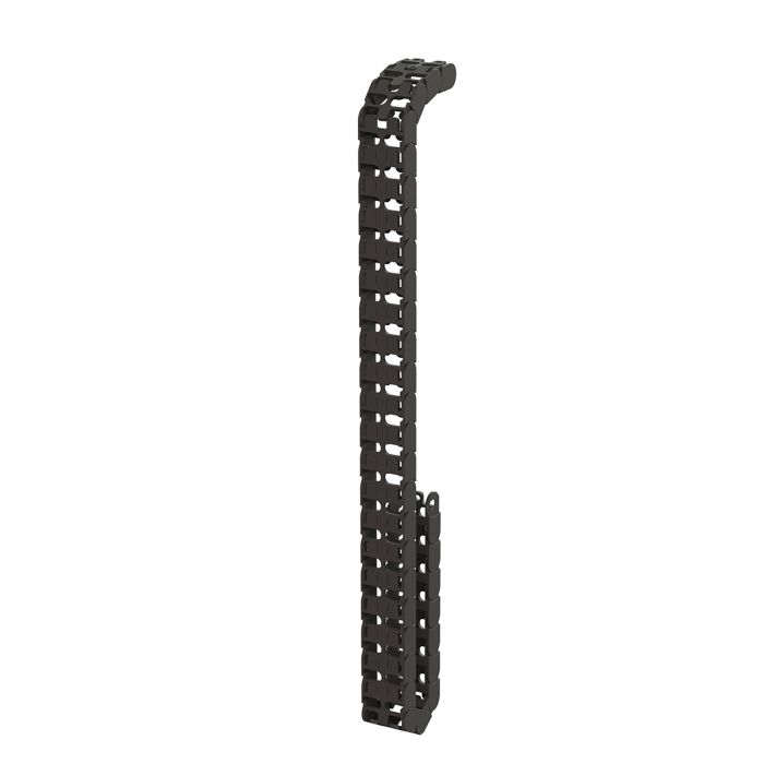 Elev8 vertical cable chain for back-to-back desks - Black