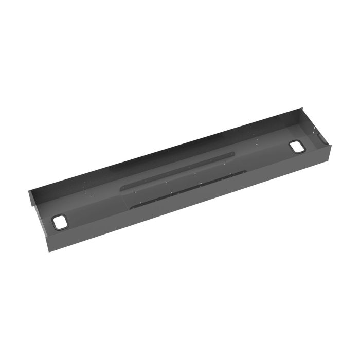 Elev8 lower cable channel for back-to-back desks-Black